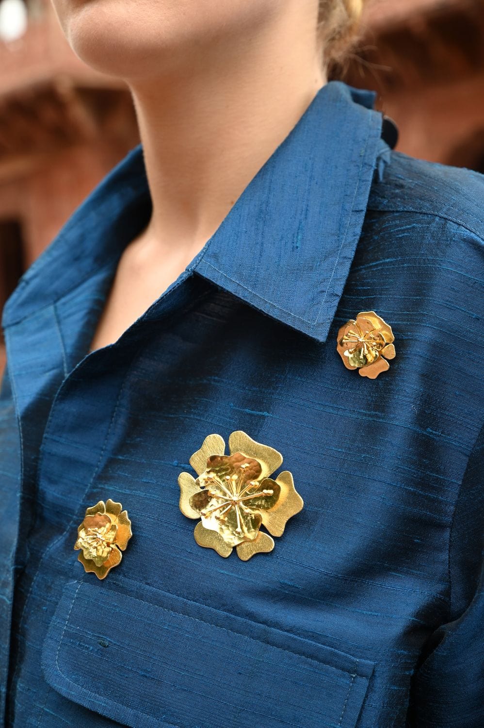 Christine Bekaert Jewelry Earring Cosmos Brooch