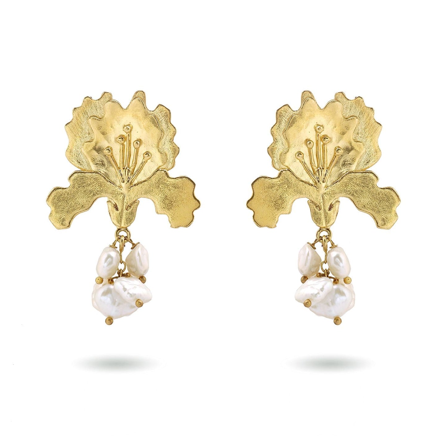 Christine Bekaert Jewelry Earring Iris Pearls